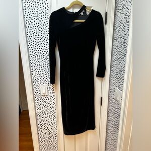 Macey Velvet Cut-Out Midi Dress